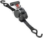 Master Lock 3248EURDAT Selbst aufrollender Zurrgurt mit Ratsche und S-Haken, 3 m x 25