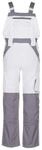 Planam 2523050 Plaline Latzhose, Reinwei&szlig;/Zink, Gr&ouml;&szlig;e 50