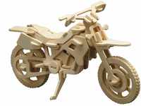 Pebaro 850/6 Holzbausatz Cross-Motorrad, 3D Puzzle, Modellbausatz, Basteln mit...