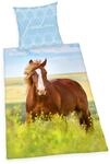 Herding Young Collection Bettw&auml;sche-Set, Pferde Wendemotiv, Bettbezug 135 x...