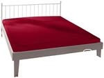 Bassetti Spannbettlaken Uni RB/878 Rosso Siena Baumwolle/Elastan, Ma&szlig;e: 140cm x