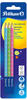 Pelikan Bleistifte 811149 Silverino HB dreikant, 3/B, 3 Stück Blister farbig
