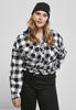Urban Classics Damen TB3753-Ladies Short Oversized Check Shirt Hemd,...