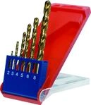 kwb HSS-TIN Titan Metallbohrer-Satz &ndash; Bohrer-Set, 6-teilig, &Oslash; 2 bis 8 mm,