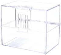 Herlitz 50022946 Karteikasten, Glasklar Transparent, 1 St&uuml;ck, Leer, A8