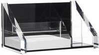Wedo 605101 Butler Acryl Exclusiv, 3 F&auml;cher, Zettelbox inkl. 150 Blatt Papier