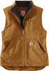 Carhartt Damen Loose Fit Washed Duck Sherpa Lined Mock Vest Work Utility