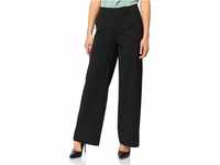 Object Damen Objlisa Wide Pant Noos Hose, Schwarz, 36 EU