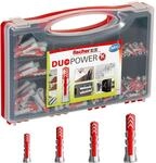 fischer Red-Box DuoPower, Sortimentsbox mit 280 DuoPower D&uuml;beln (30 Stk. 5 x...