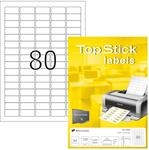 TopStick 8660 Universal Etiketten, 100 Blatt, 35,6 x 16,9 mm, 80 pro A4 Bogen,...