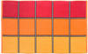 Gözze Strandtuch, 100% Baumwolle, 100 x 160 cm, Karo, Rot/Orange/Gelb, 10001-23