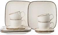 Ritzenhoff & Breker Kaffeeservice Casa, 12-teilig, Creme, 33 x 33 x 18 cm