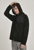 Urban Classics Herren Hooded Sherpa Zip Jacket Jacke, Schwarz (Black 00007),