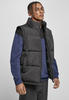 Urban Classics Herren TB4476-Block Puffer Vest Jacke, Black/Black, 3XL