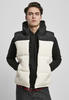 Urban Classics Herren TB4476-Block Puffer Vest Jacke, Black/whitesand, S