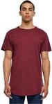 Urban Classics Herren Shaped Long Tee T-Shirt, Rot (port), 2XL