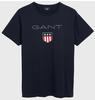 GANT Herren Shield SS Schild Logo T-Shirt, Evening Blue, XS