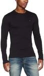 Tommy Jeans Herren Tjm Original Rib Longsleeve Tee Dm0dm04409 Langarm