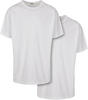 Urban Classics Herren TB3085A-Organic Basic Tee 2-Pack T-Shirt, White+White, L