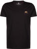 Alpha Industries Herren Backprint T Camo Print T-Shirt, Black/Woodland, L