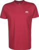 Alpha Industries Herren Basic T Small Logo T-Shirt, RBF Red, S