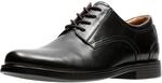 Clarks Herren Un Aldric Lace Derbys, Schwarzes Leder, 44.5 EU Weit