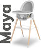 LIONELO Maya 2in1 Kinderhochstuhl, hoher, verstellbarer Stuhl, abnehmbares...