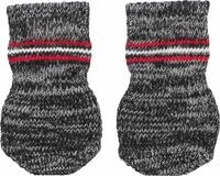 TRIXIE Anti-Rutsch Hundesocken, grau Gr. L&ndash;XL &ndash; 2 St&uuml;ck f&uuml;r Glatte B&ouml;den 