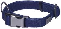Nobby Halsband Linen Deluxe, blau L: 28-40 cm, B: 20 mm, 1 St&uuml;ck