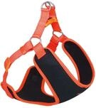 Nobby Geschirr Black Mesh Reflect, orange L: 33-41 cm + 37 cm, B: 10 mm, 1 St&uuml;ck