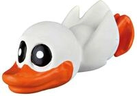 TRIXIE quietschendes Hundespielzeug Ente, aus Latex, mit Sound &ndash; 13 cm