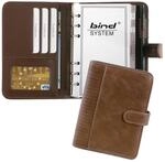 bind 16601 Systemplaner A6 FINEtouch-Lederimitat braun ca. 18,5x13,5x3,5cm