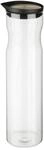 APS 10722 Glaskaraffe, &Oslash; 8 cm, H: 32 cm, 1,3 Liter, Glas, 18/8 Edelstahl,...