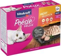 Vitakraft Po&eacute;sie D&eacute;lice, Meat Selection, Nassfutter Katze, Katzennassfutter in