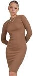 Urban Classics Damen Kleid, Baumwolle, Darkkhaki, L