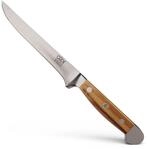 G&Uuml;DE Solingen - Ausbeinmesser flexibel geschmiedet, 13 cm, Olivenholz, ALPHA OLIVE,