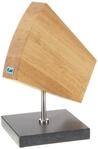 KAI drehbarer Messerblock 360&deg; aus Eiche mit Granitboden - Premium Holz -...