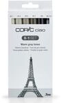 COPIC Ciao Marker 5+1 Set "Warme Graut&ouml;ne", 5 Allround-Layoutmarker mit einer