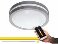 EGLO connect LED Außen-Deckenlampe Locana-C, Smart Home Außenleuchte für...