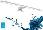 Briloner Leuchten - LED Spiegelleuchte, Spiegellampe chrom, 780 Lumen, 4.000...