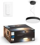 Philips Hue Enrave Pendelleuchte inkl. Dimmschalter, Schwarz | White Ambiance, Alle