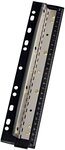 Wedo 679401 Vierfachlocher (aus Metall zum Abheften inkl. 28 cm Skala und