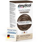 simplicol Textilfarbe intensiv Espresso-Braun 1er Pack | Textilfarbe