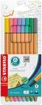 STABILO - Fineliner - point 88 - 8er Pack - Pastellfarben
