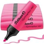 Pelikan Textmarker 490, 10 x Neon-Rosa, 10 St&uuml;ck, mit Keilspitze