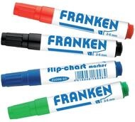 FRANKEN Flipchart Marker, 2-6 mm Keilspitze, 4 St&uuml;ck, farblich sortiert, Z2203