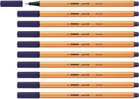 STABILO - Fineliner - point 88 | 10er Pack, nachtblau