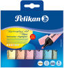 Pelikan 817325 Textmarker 490® Pastell, farbig sortiert, 6 Stück im Etui