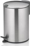 kela Kosmetikeimer 3l silber matt, Silent-Close-Deckel, Edelstahl Tretm&uuml;lleimer