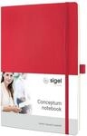 Sigel Conceptum Premium Notizbuch A4 kariert rot Softcover | CO314, 194...
